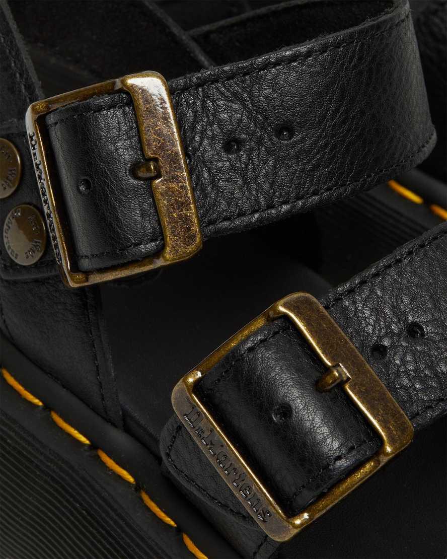 Dr Martens Gryphon Platform Kadın Gladyatör Sandalet Siyah  Türkiye |  92315-SNLW