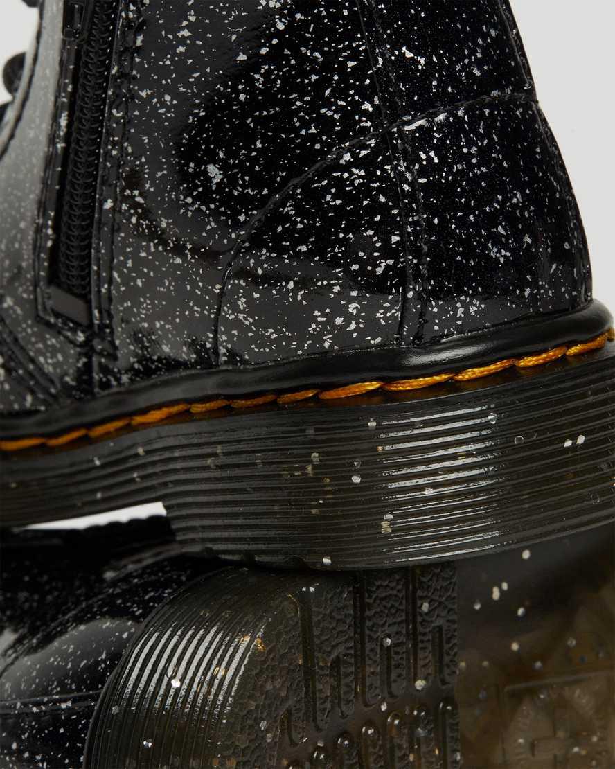 Dr Martens Infant 1460 Glitter Çocuk Bilek Boy Bot Siyah  Türkiye |  92637-EFBN