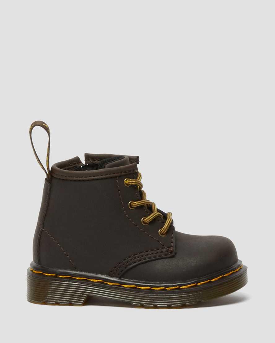 Dr Martens Infant 1460 Wildhorse Deri Çocuk Bağcıklı Bot Koyu Kahverengi  Türkiye |  20534-GPRS