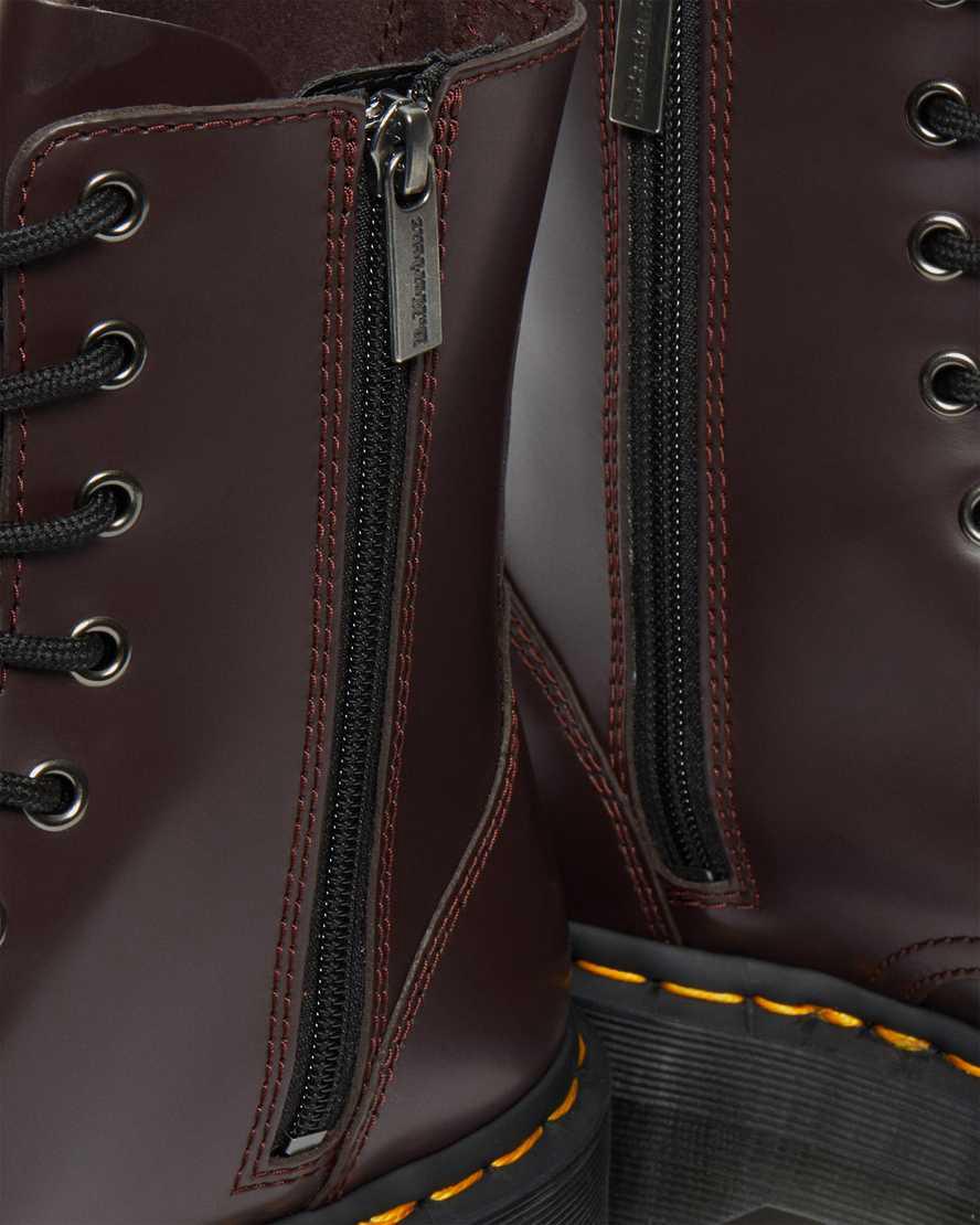 Dr Martens Jadon Boot Smooth Deri Kadın Kalın Taban Bot Bordo  Türkiye |  13027-OTWJ