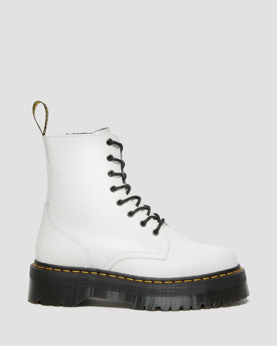 Dr Martens Jadon  Türkiye |  Official Kadın Kalın Taban Bot Beyaz  Türkiye |  82697-AZYU