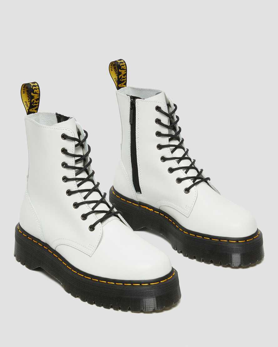 Dr Martens Jadon  Türkiye |  Platform Official Erkek Bilek Boy Bot Beyaz  Türkiye |  76108-TIMU