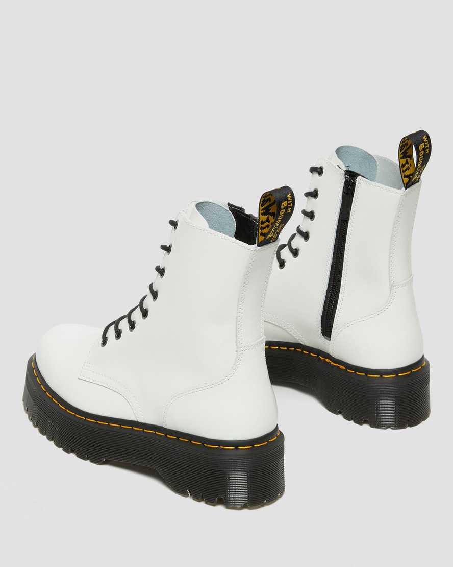 Dr Martens Jadon  Türkiye |  Platform Official Erkek Bilek Boy Bot Beyaz  Türkiye |  76108-TIMU