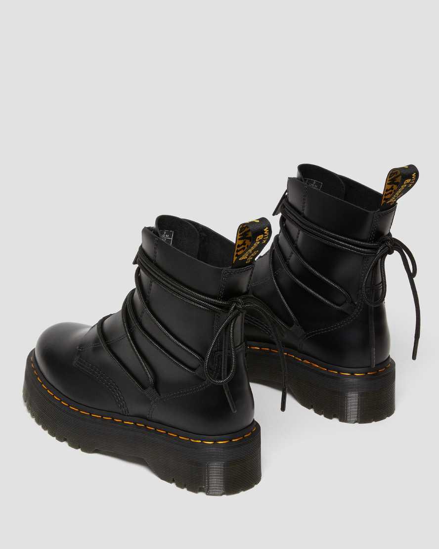 Dr Martens Jarrick II Laced Deri Platform Kadın Bilek Boy Bot Siyah  Türkiye |  92704-CBHR