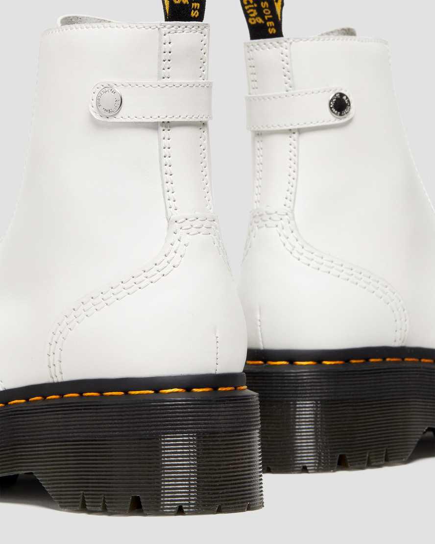 Dr Martens Jetta Zipped Sendal Deri Kadın Kalın Taban Bot Beyaz  Türkiye |  56479-EITB