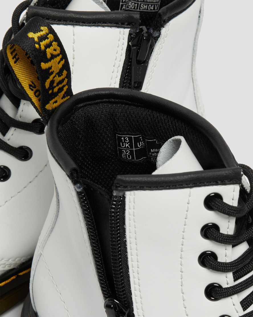 Dr Martens Junior 1460 Deri Çocuk Bağcıklı Bot Beyaz  Türkiye |  03458-VKHT