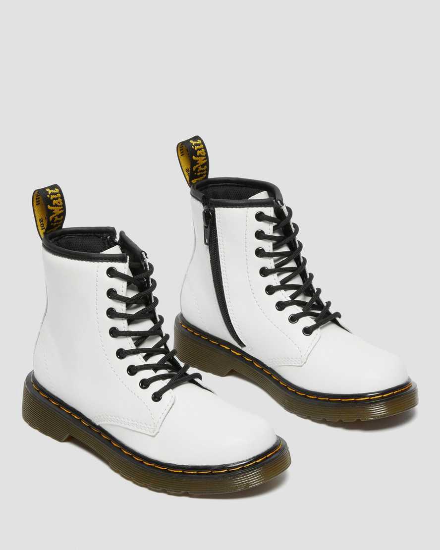 Dr Martens Junior 1460 Deri Çocuk Bağcıklı Bot Beyaz  Türkiye |  03458-VKHT