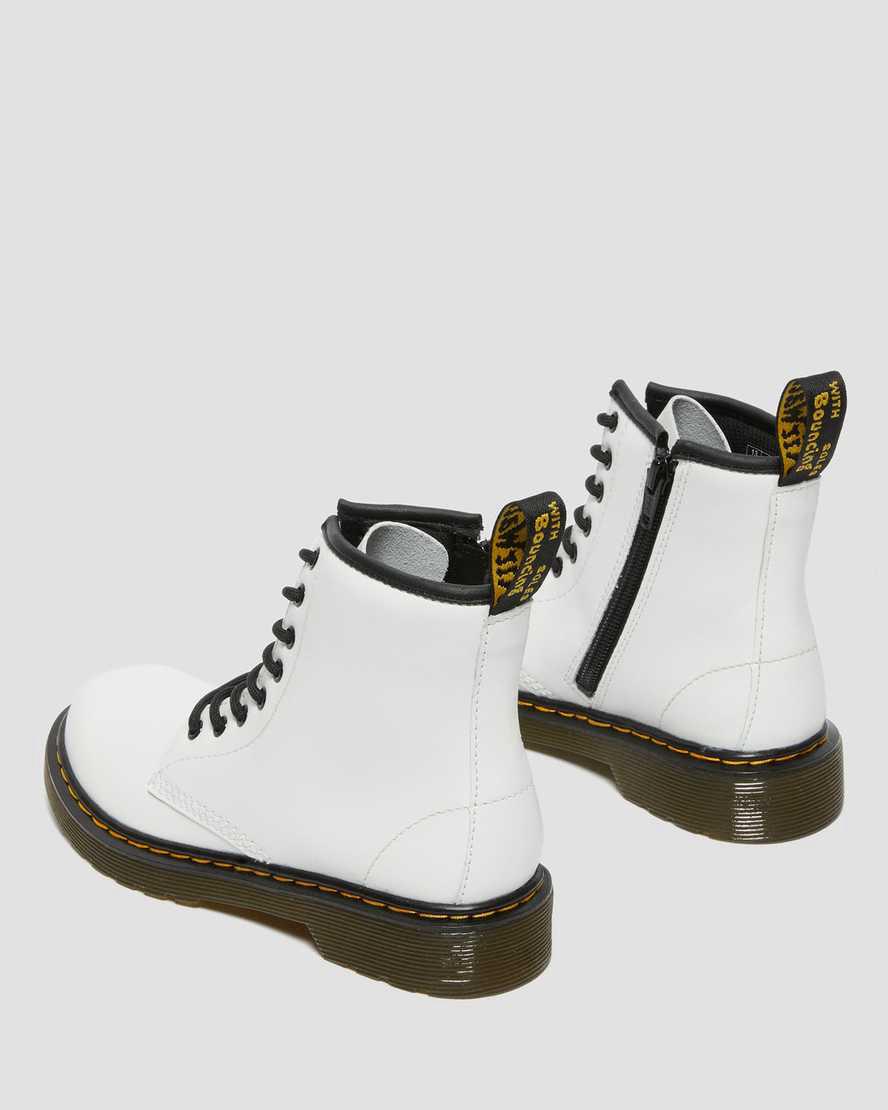 Dr Martens Junior 1460 Deri Çocuk Bağcıklı Bot Beyaz  Türkiye |  03458-VKHT