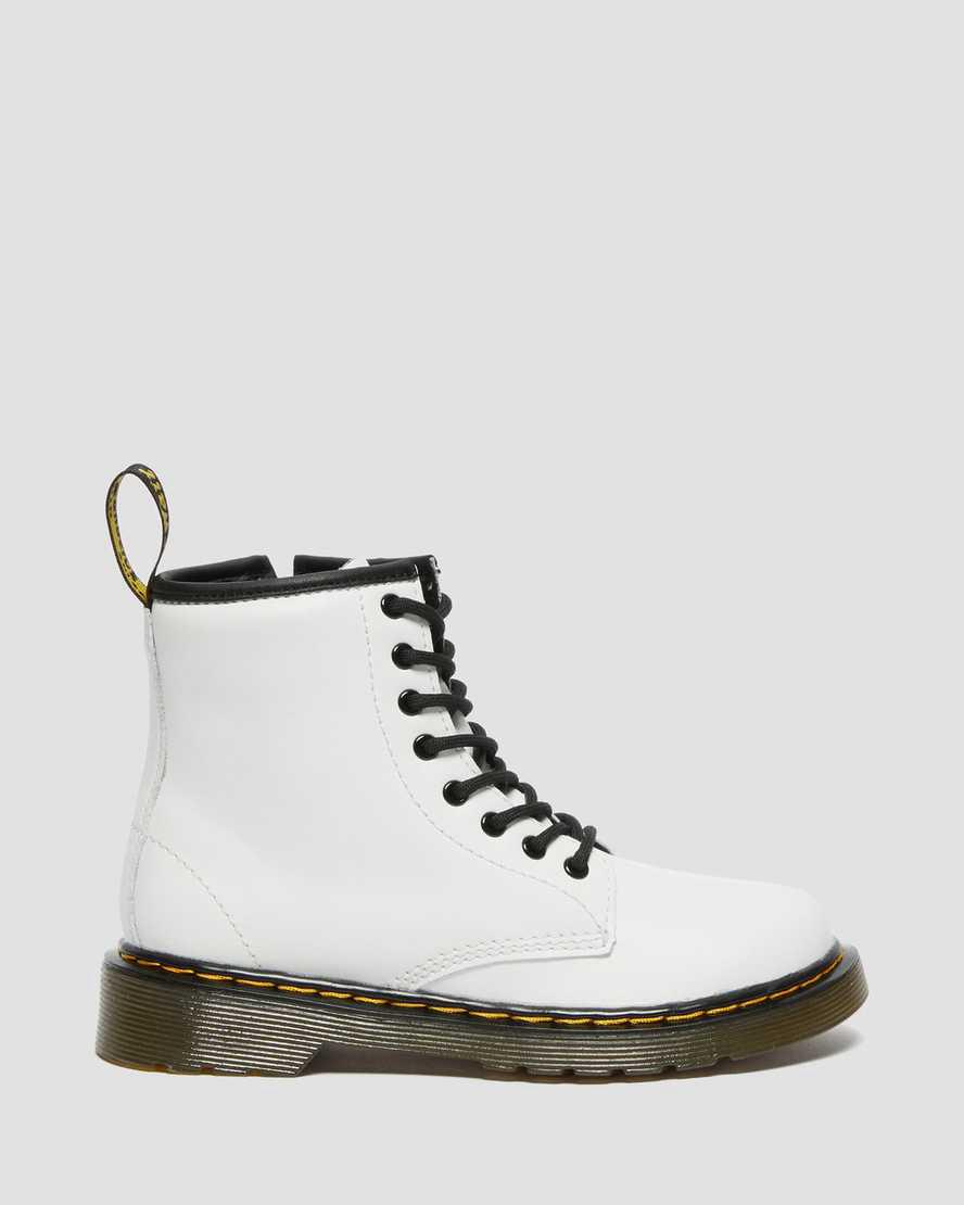 Dr Martens Junior 1460 Deri Çocuk Bağcıklı Bot Beyaz  Türkiye |  03458-VKHT