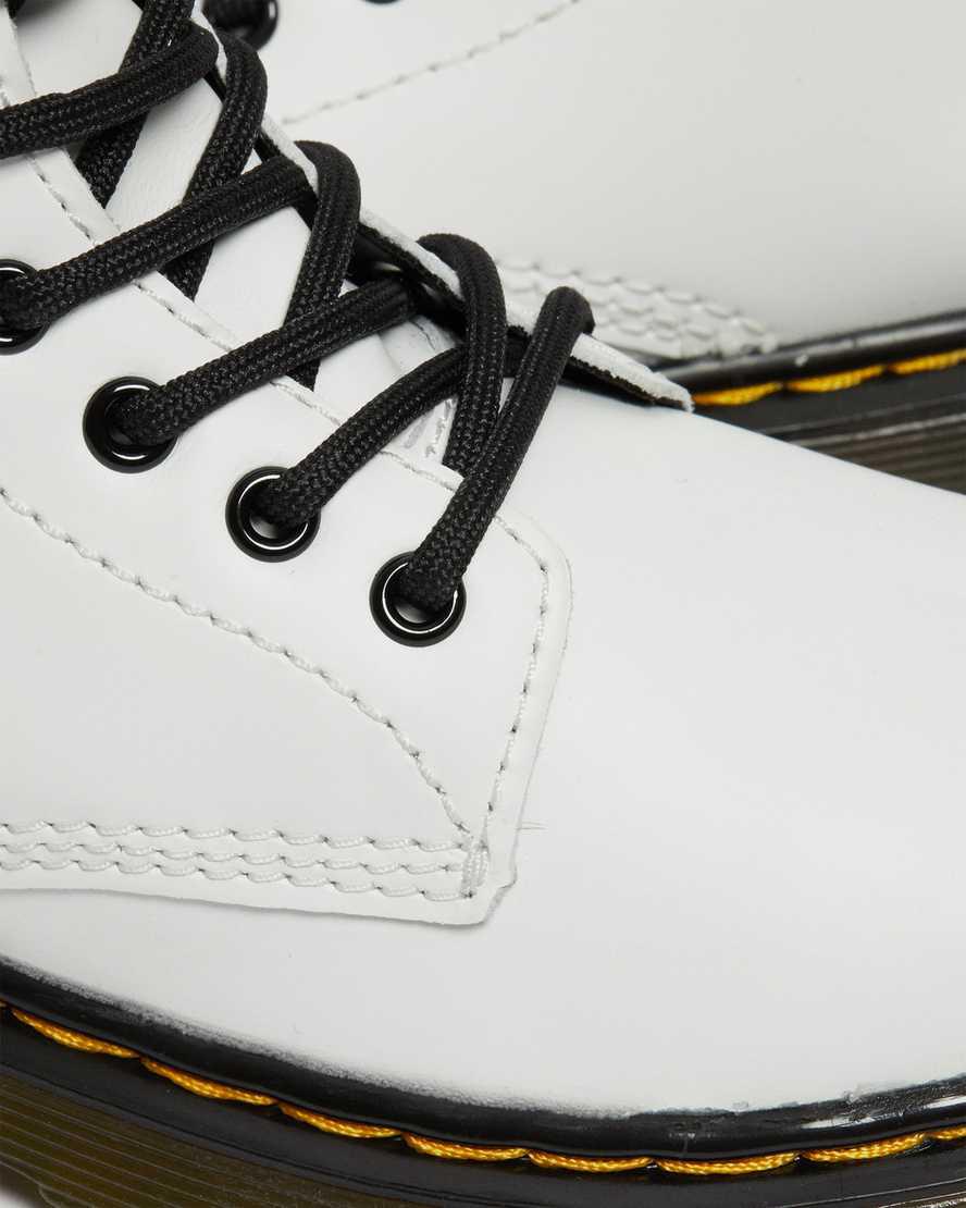 Dr Martens Junior 1460 Deri Çocuk Bağcıklı Bot Beyaz  Türkiye |  03458-VKHT