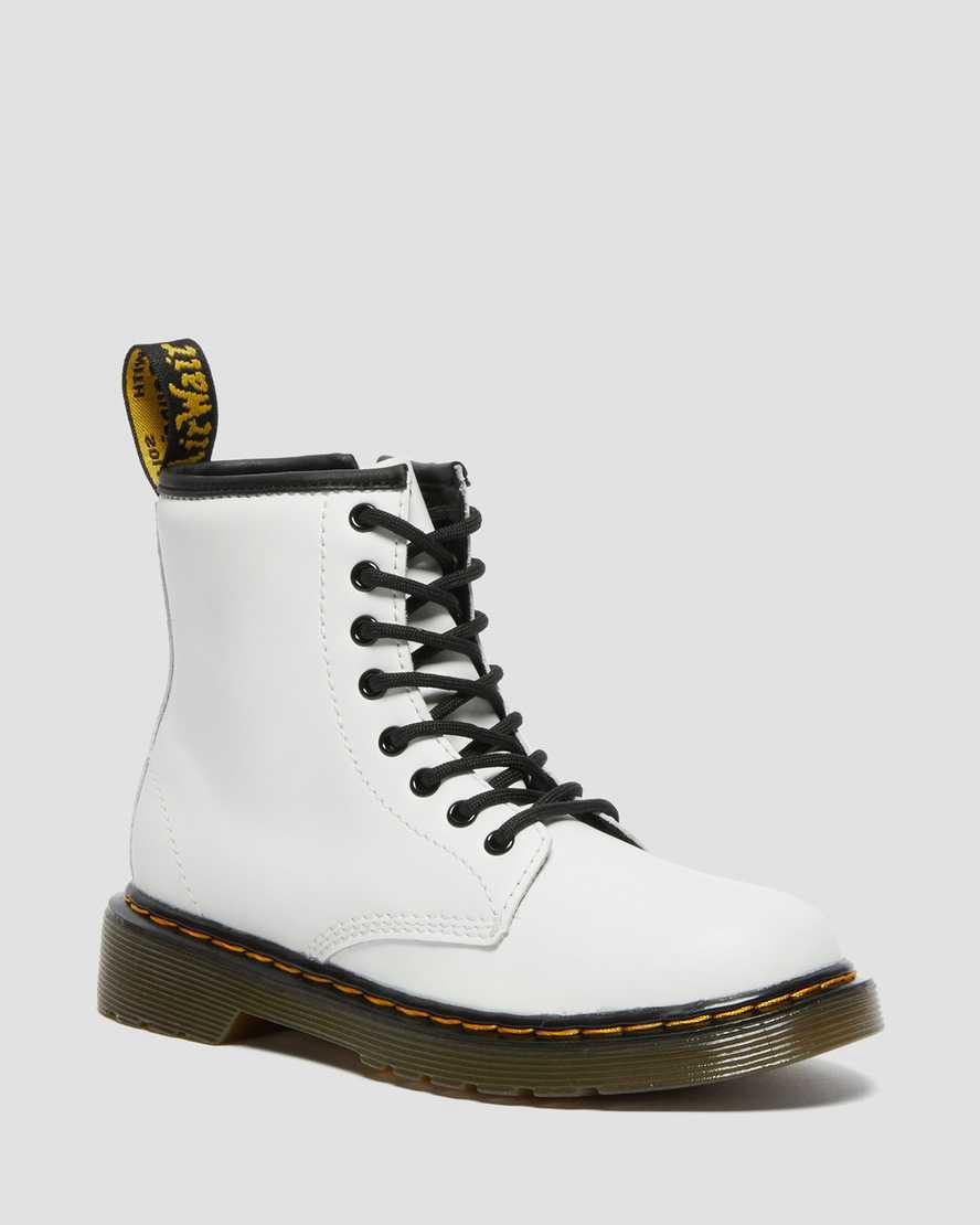 Dr Martens Junior 1460 Deri Çocuk Bağcıklı Bot Beyaz  Türkiye |  03458-VKHT