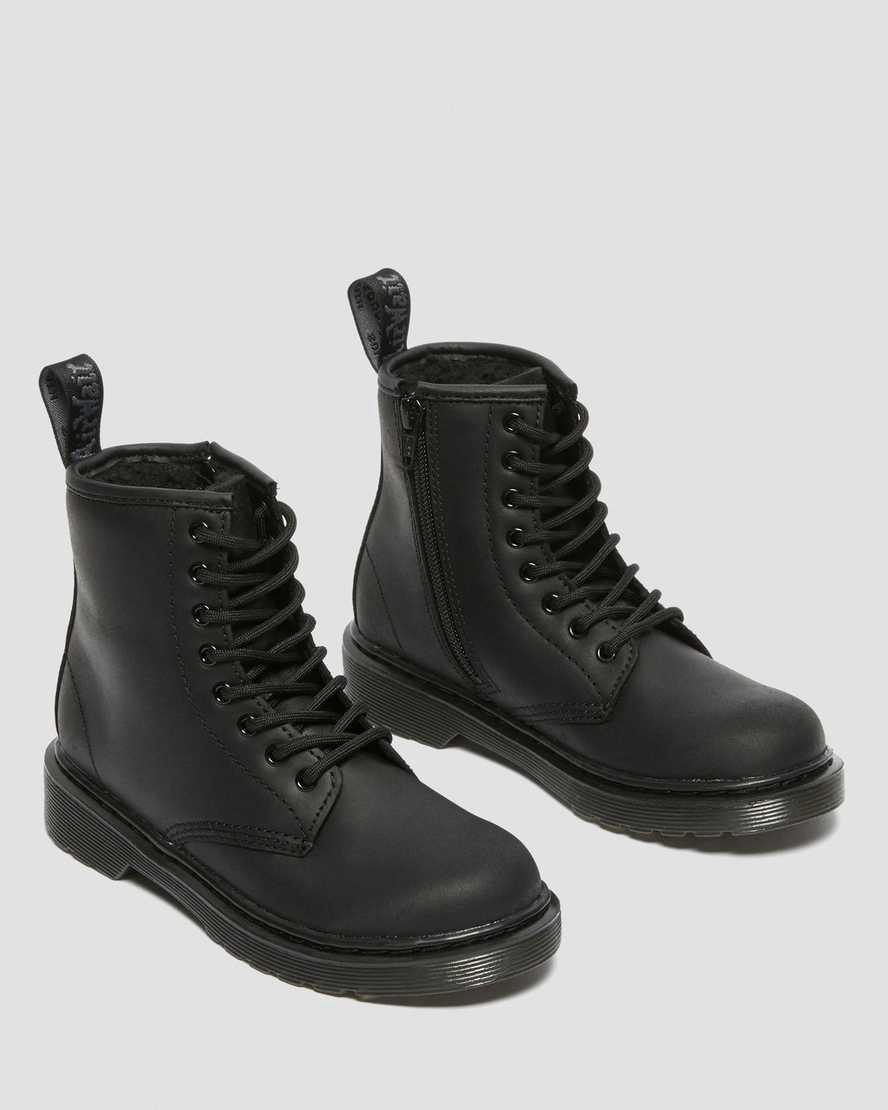 Dr Martens Junior 1460 Faux Fur Astar Çocuk Bot Siyah  Türkiye |  70315-AHLJ