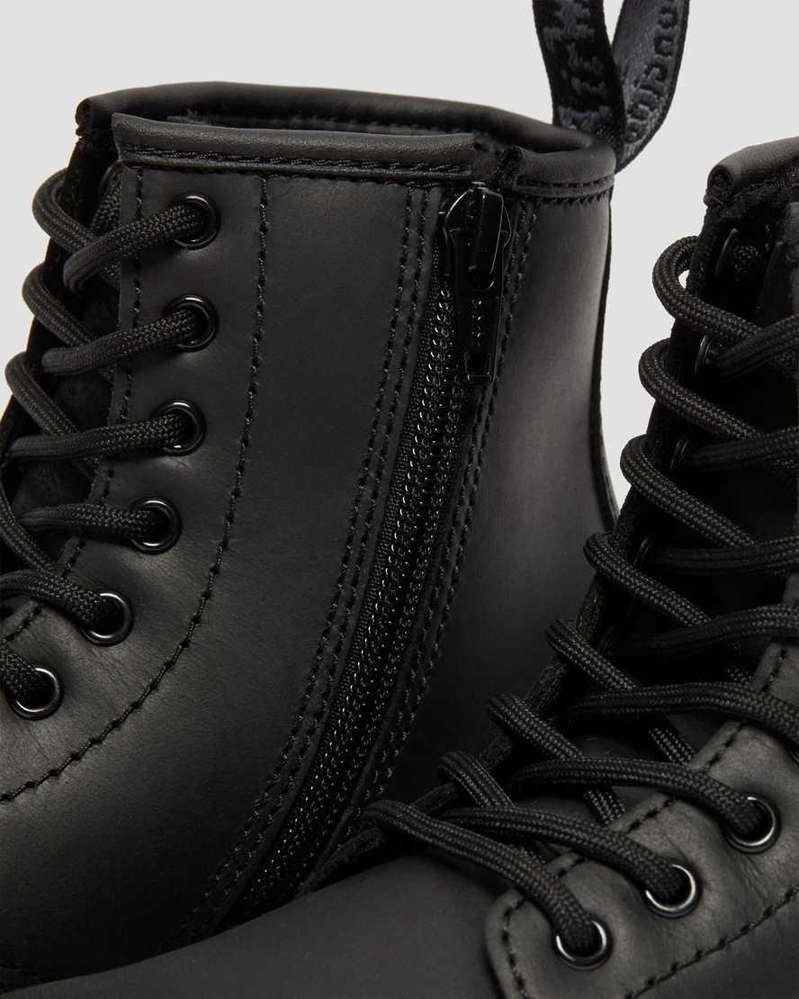 Dr Martens Junior 1460 Faux Fur Astar Çocuk Bot Siyah  Türkiye |  70315-AHLJ
