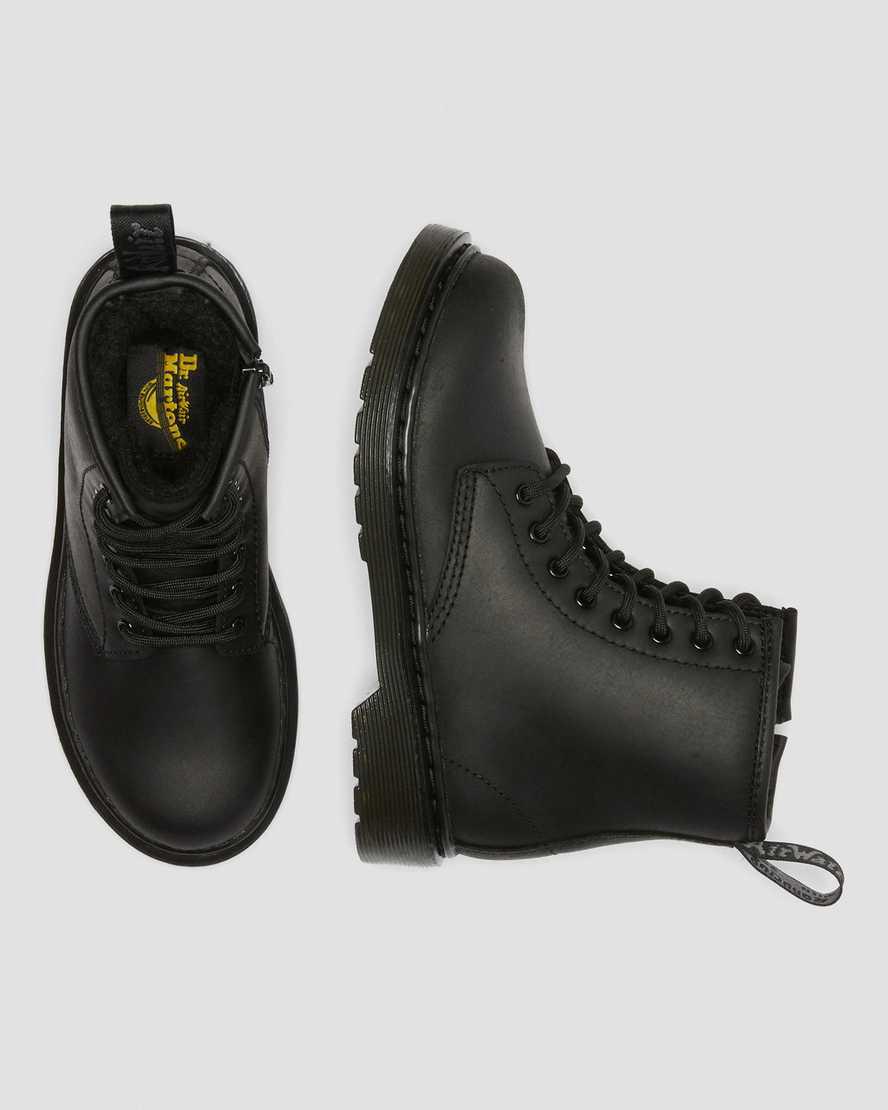 Dr Martens Junior 1460 Faux Fur Astar Çocuk Bot Siyah  Türkiye |  70315-AHLJ
