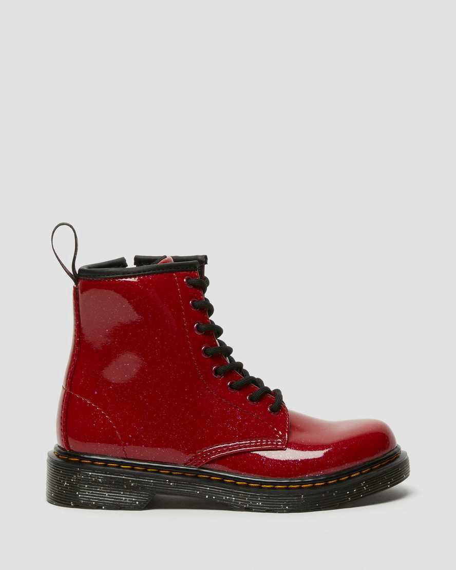 Dr Martens Junior 1460 Glitter Çocuk Bağcıklı Bot Kırmızı  Türkiye |  10964-USLP