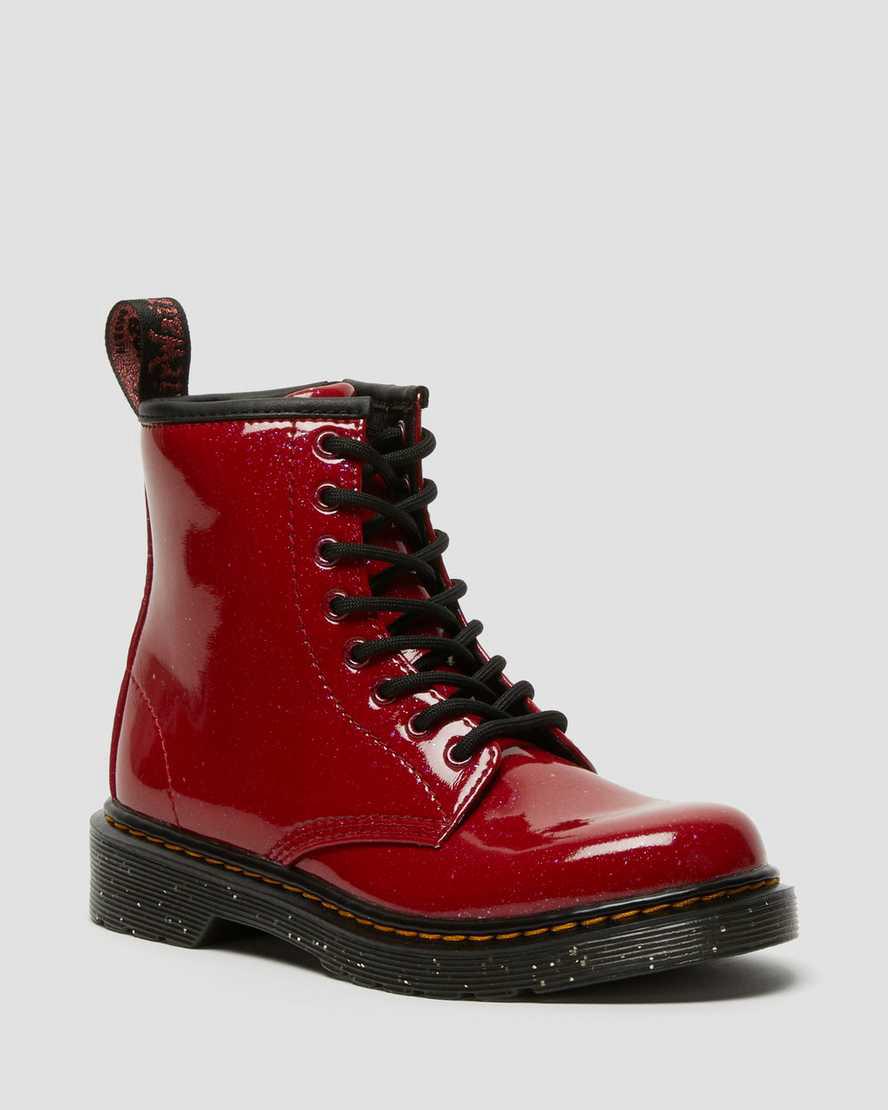 Dr Martens Junior 1460 Glitter Çocuk Bağcıklı Bot Kırmızı  Türkiye |  10964-USLP