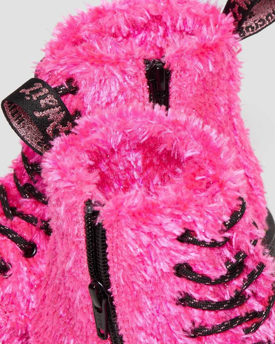 Dr Martens Junior 1460 Pascal Tinsel Fur Çocuk Bağcıklı Bot Pembe  Türkiye |  49607-OVFZ