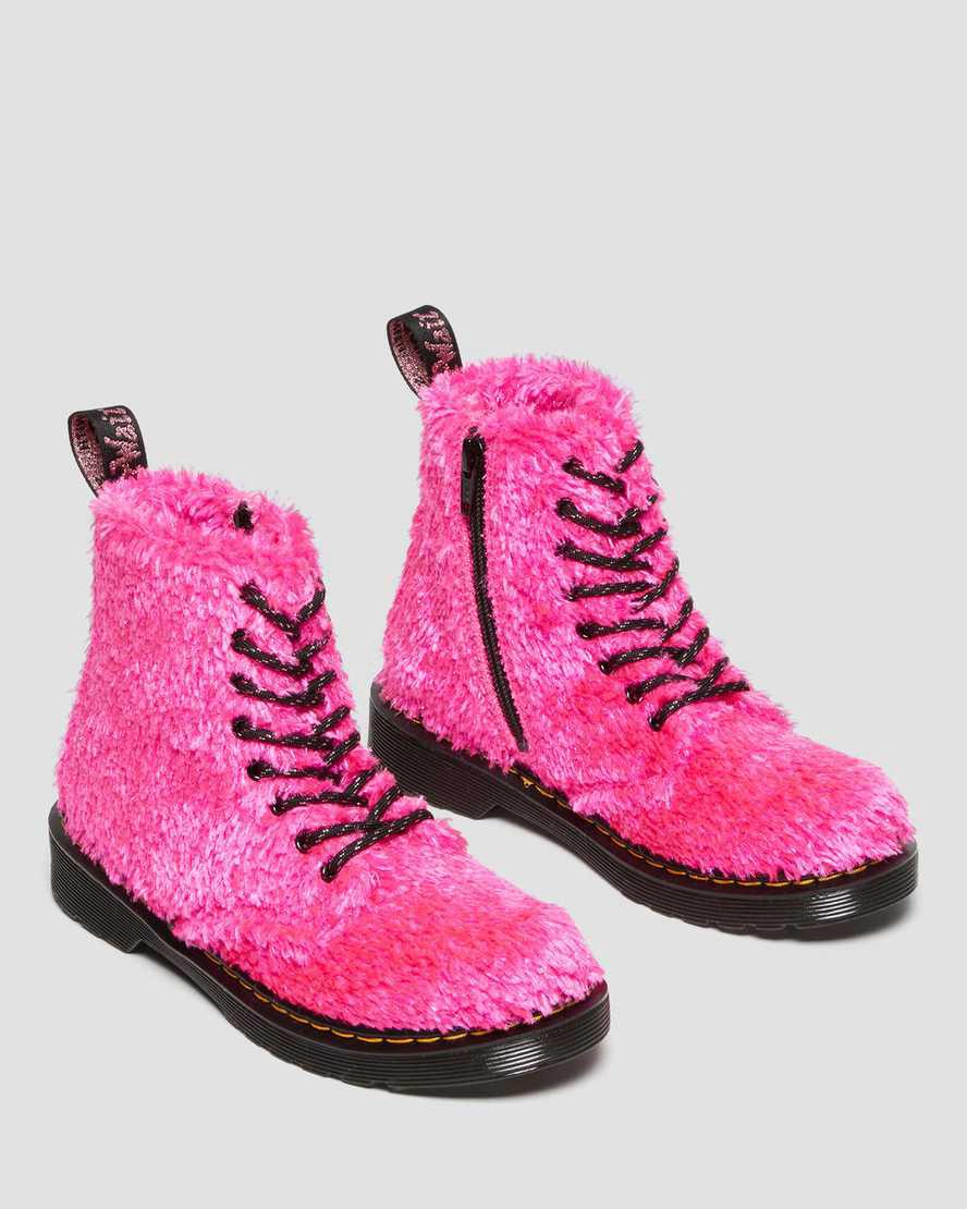 Dr Martens Junior 1460 Pascal Tinsel Fur Çocuk Bağcıklı Bot Pembe  Türkiye |  49607-OVFZ