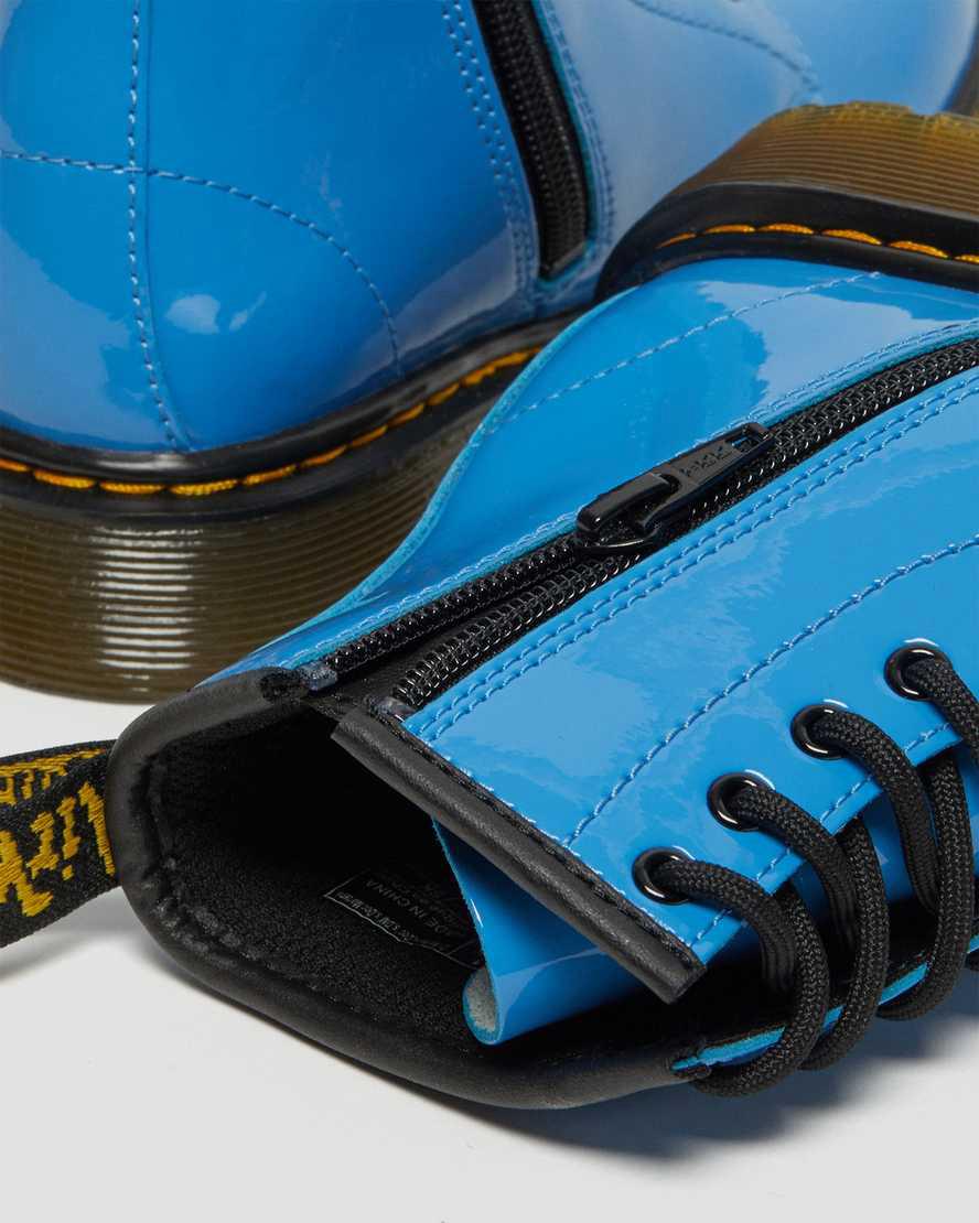 Dr Martens Junior 1460 Rugan Deri Çocuk Bağcıklı Bot Mavi  Türkiye |  31780-IGVJ