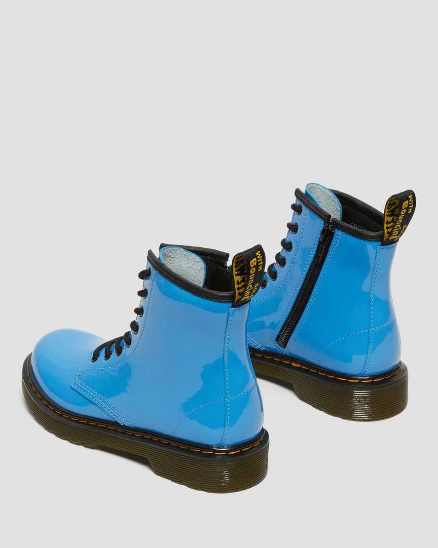 Dr Martens Junior 1460 Rugan Deri Çocuk Bağcıklı Bot Mavi  Türkiye |  31780-IGVJ