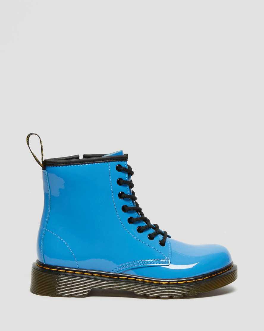 Dr Martens Junior 1460 Rugan Deri Çocuk Bağcıklı Bot Mavi  Türkiye |  31780-IGVJ