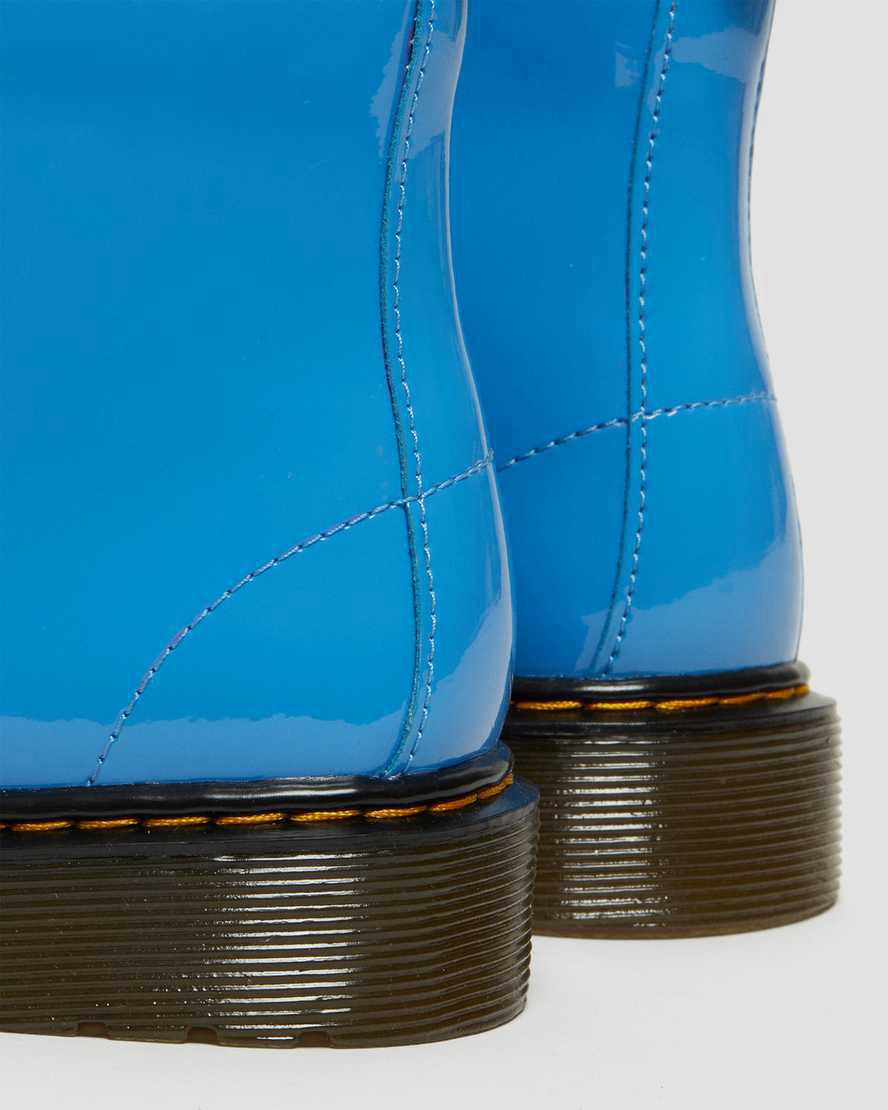 Dr Martens Junior 1460 Rugan Deri Çocuk Bağcıklı Bot Mavi  Türkiye |  31780-IGVJ