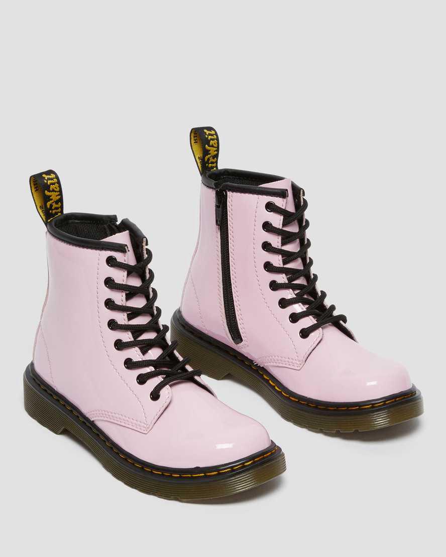 Dr Martens Junior 1460 Rugan Deri Çocuk Bağcıklı Bot Pembe  Türkiye |  32497-ZDGX