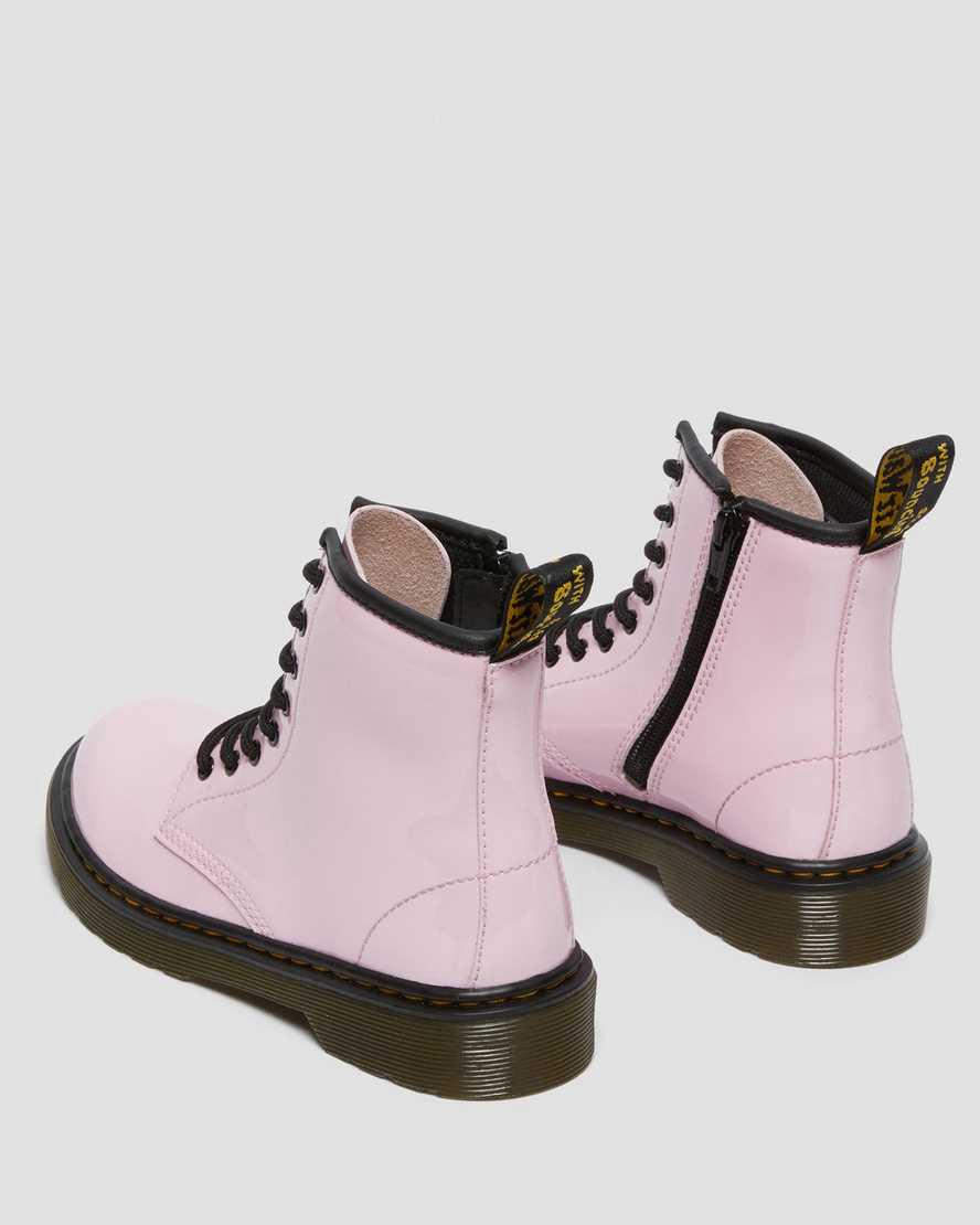 Dr Martens Junior 1460 Rugan Deri Çocuk Bağcıklı Bot Pembe  Türkiye |  32497-ZDGX