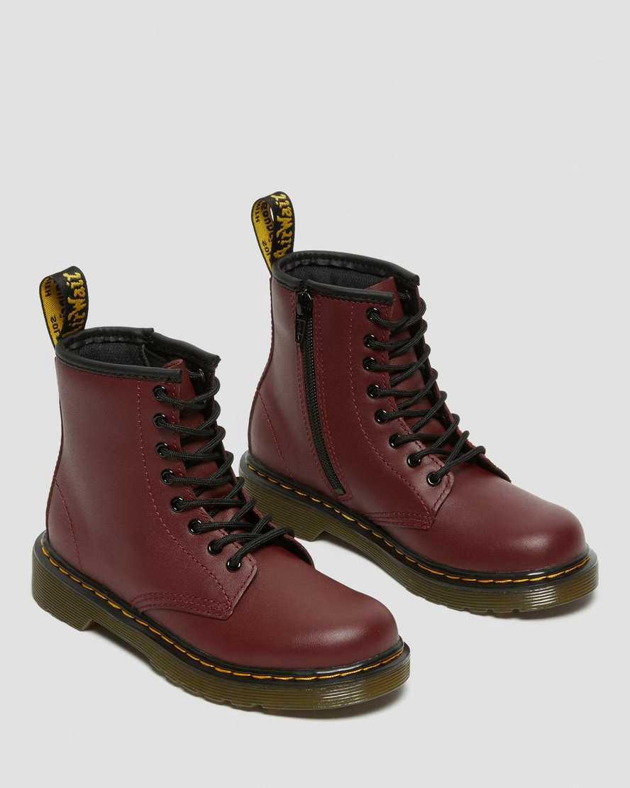 Dr Martens Junior 1460 Softy T Deri Çocuk Bağcıklı Bot Kırmızı  Türkiye |  53142-YOXB