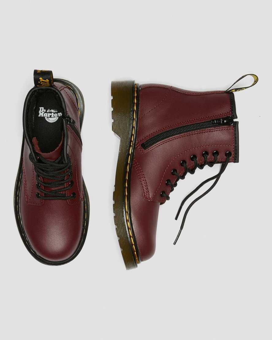 Dr Martens Junior 1460 Softy T Deri Çocuk Bağcıklı Bot Kırmızı  Türkiye |  53142-YOXB
