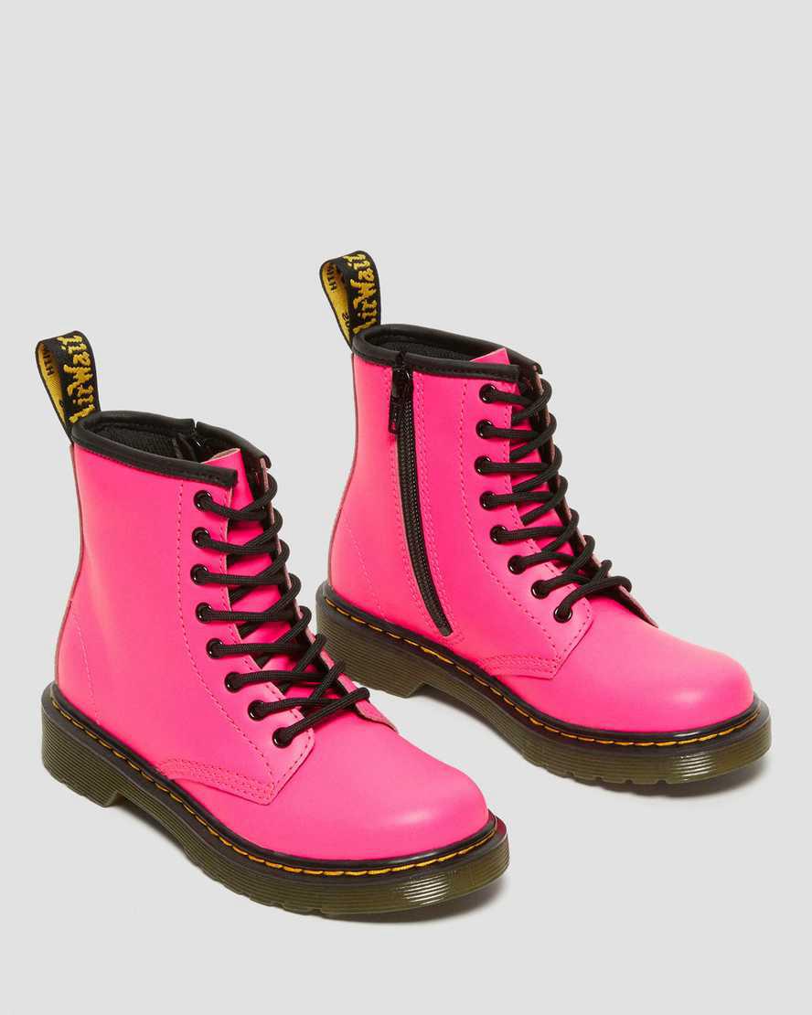 Dr Martens Junior 1460 Softy T Deri Çocuk Bağcıklı Bot Pembe  Türkiye |  69281-RBQF