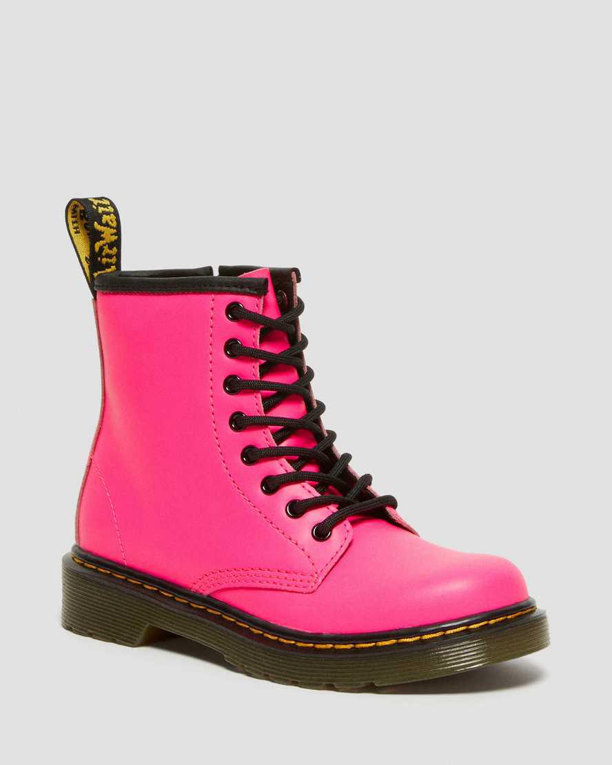 Dr Martens Junior 1460 Softy T Deri Çocuk Bağcıklı Bot Pembe  Türkiye |  69281-RBQF