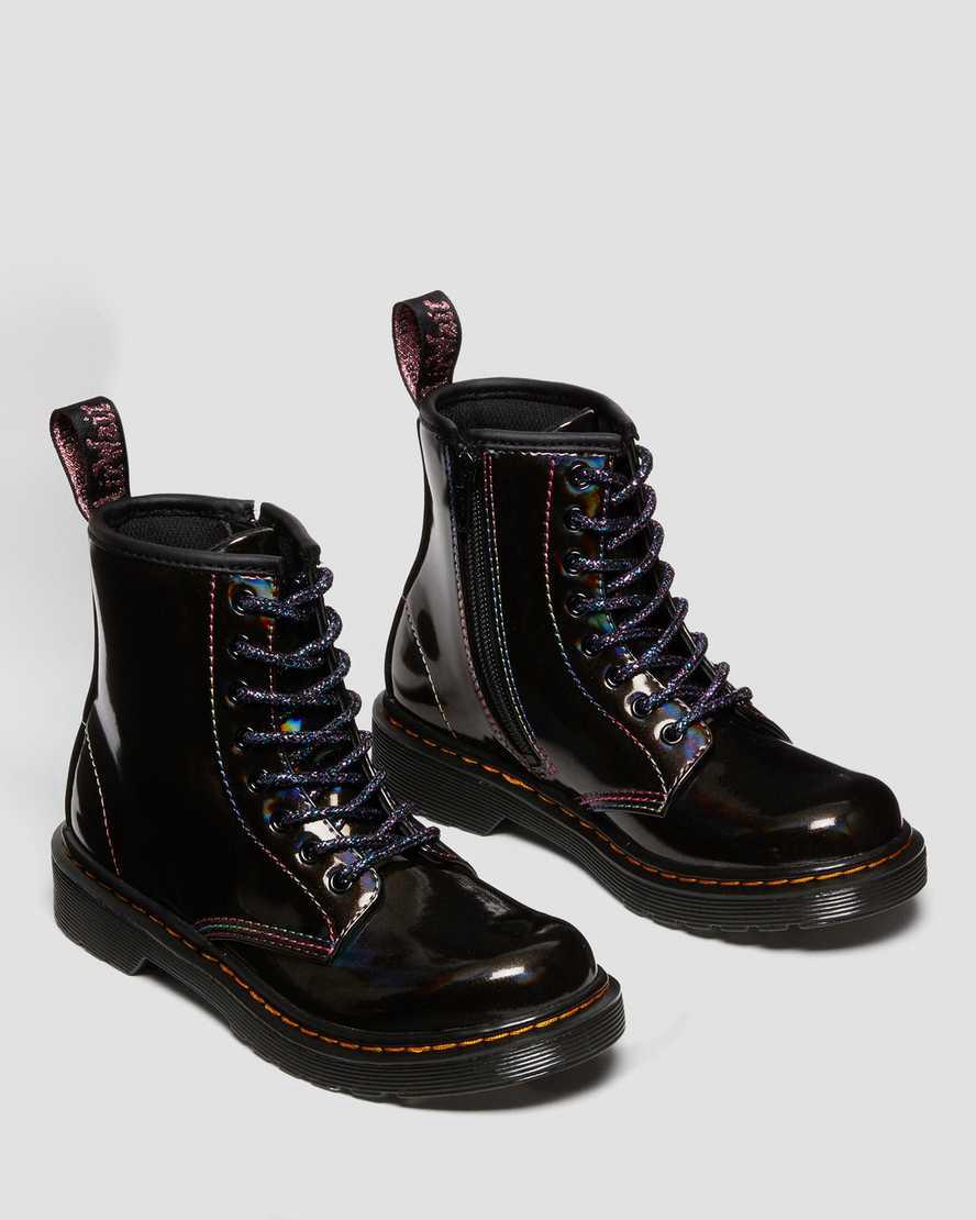Dr Martens Junior 1460 Sparkle Rays Çocuk Bağcıklı Bot Siyah  Türkiye |  29130-KICY