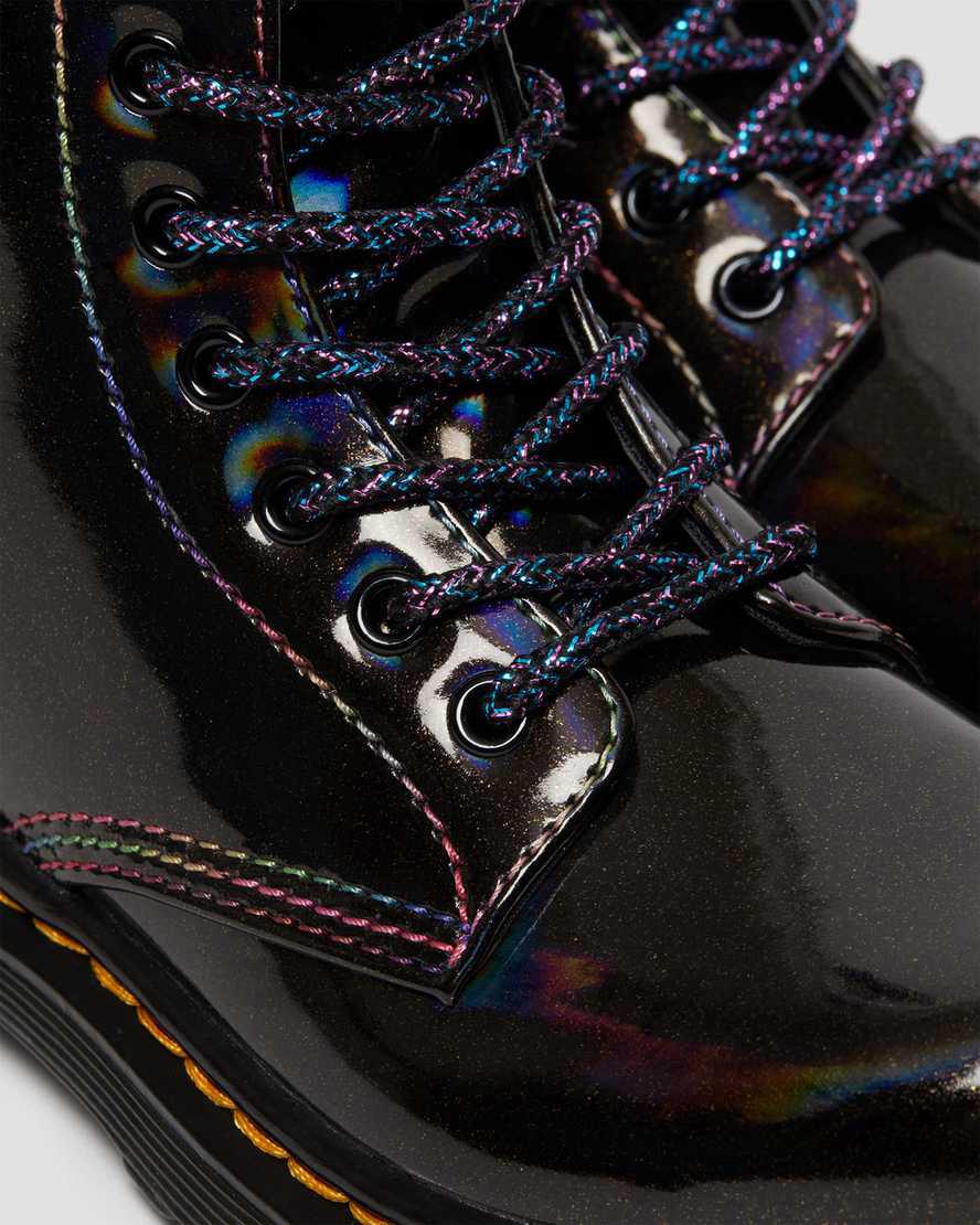 Dr Martens Junior 1460 Sparkle Rays Çocuk Bağcıklı Bot Siyah  Türkiye |  29130-KICY