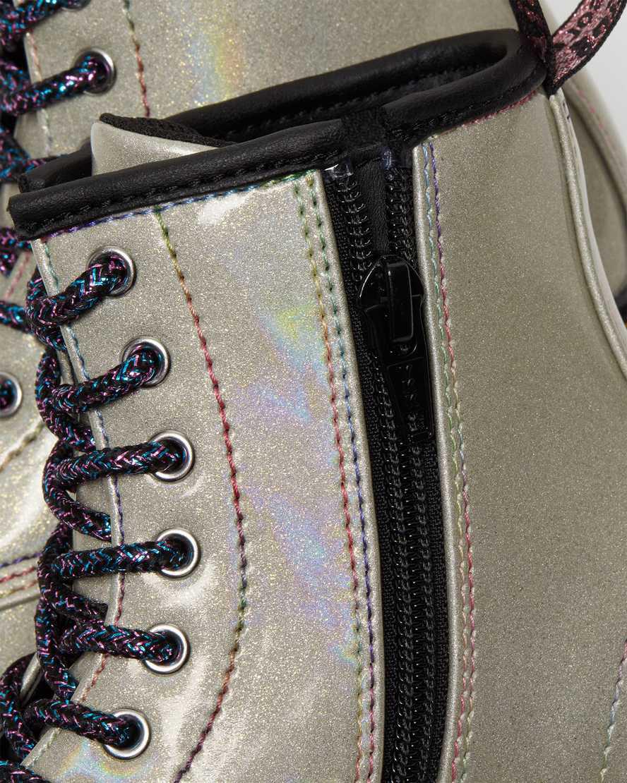Dr Martens Junior 1460 Sparkle Rays Çocuk Bağcıklı Bot Gümüş  Türkiye |  61237-KJYB