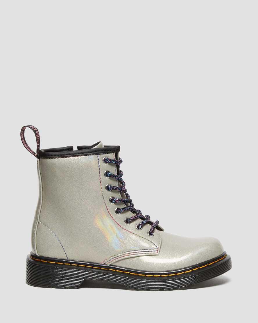 Dr Martens Junior 1460 Sparkle Rays Çocuk Bağcıklı Bot Gümüş  Türkiye |  61237-KJYB