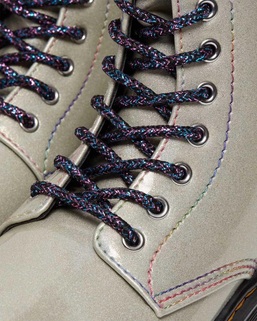 Dr Martens Junior 1460 Sparkle Rays Çocuk Bağcıklı Bot Gümüş  Türkiye |  61237-KJYB