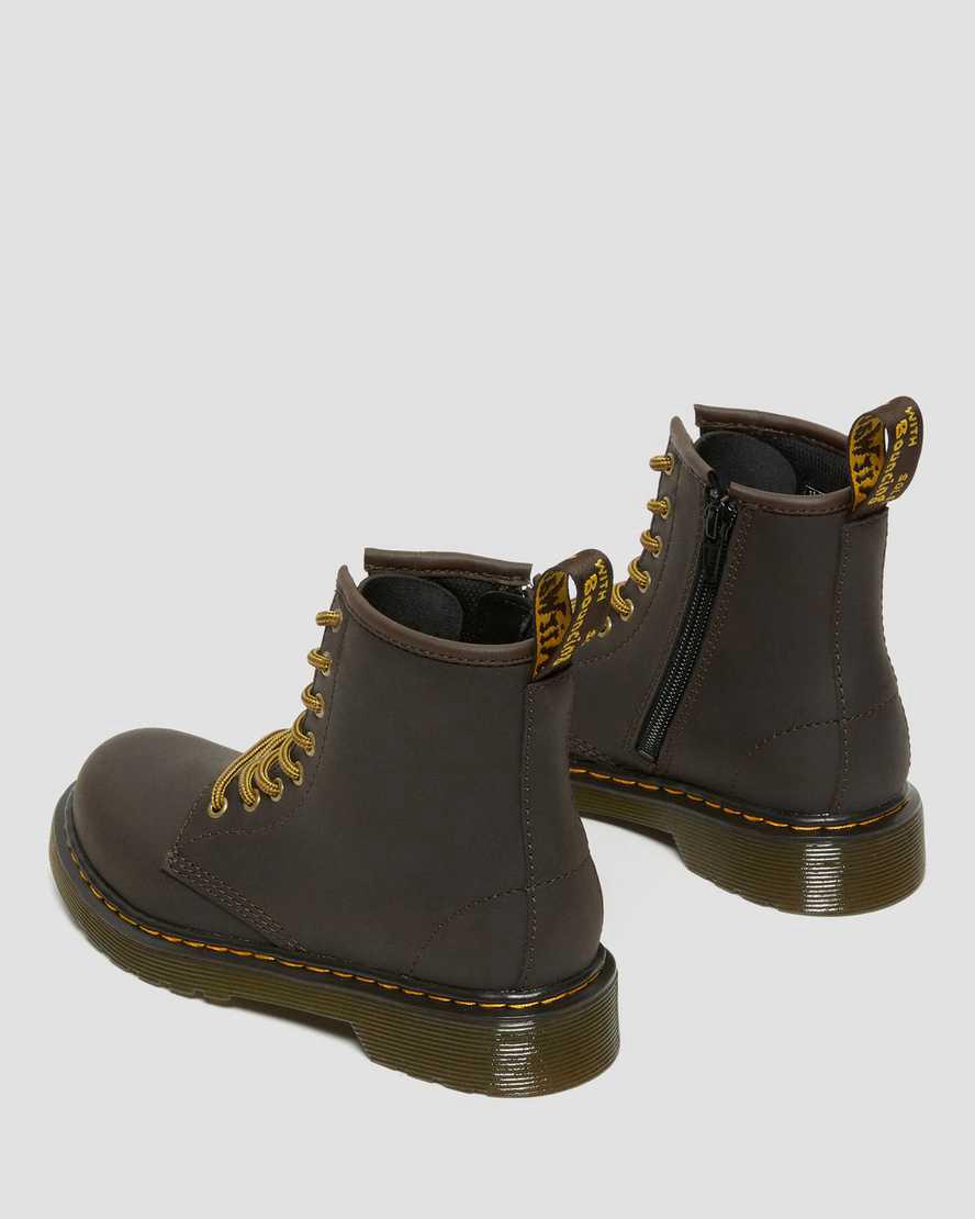 Dr Martens Junior 1460 Wildhorse Deri Çocuk Bağcıklı Bot Koyu Kahverengi  Türkiye |  85604-CYFT