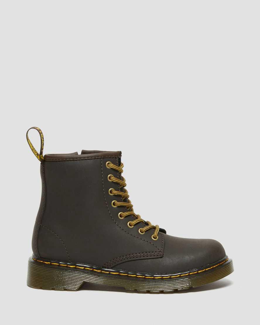 Dr Martens Junior 1460 Wildhorse Deri Çocuk Bağcıklı Bot Koyu Kahverengi  Türkiye |  85604-CYFT