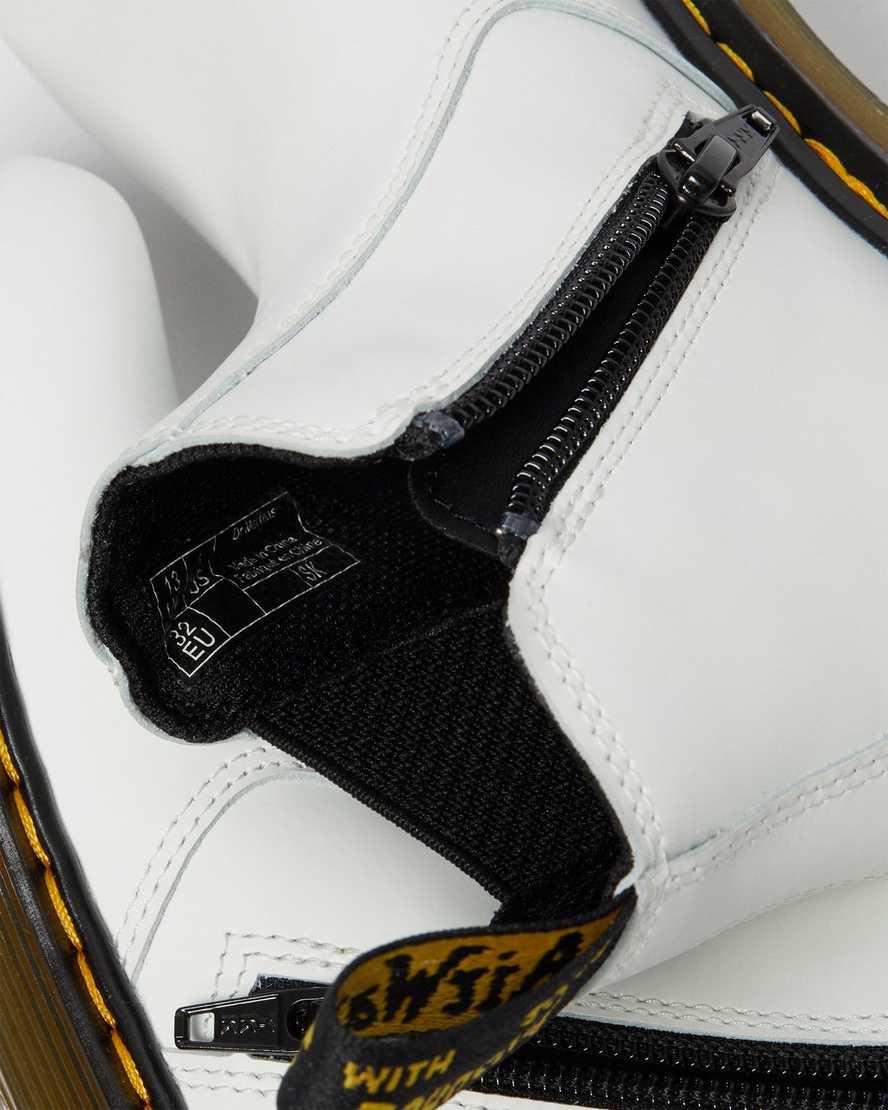 Dr Martens Junior 2976 Deri Çocuk Chelsea Bot Beyaz  Türkiye |  59827-ZNWY
