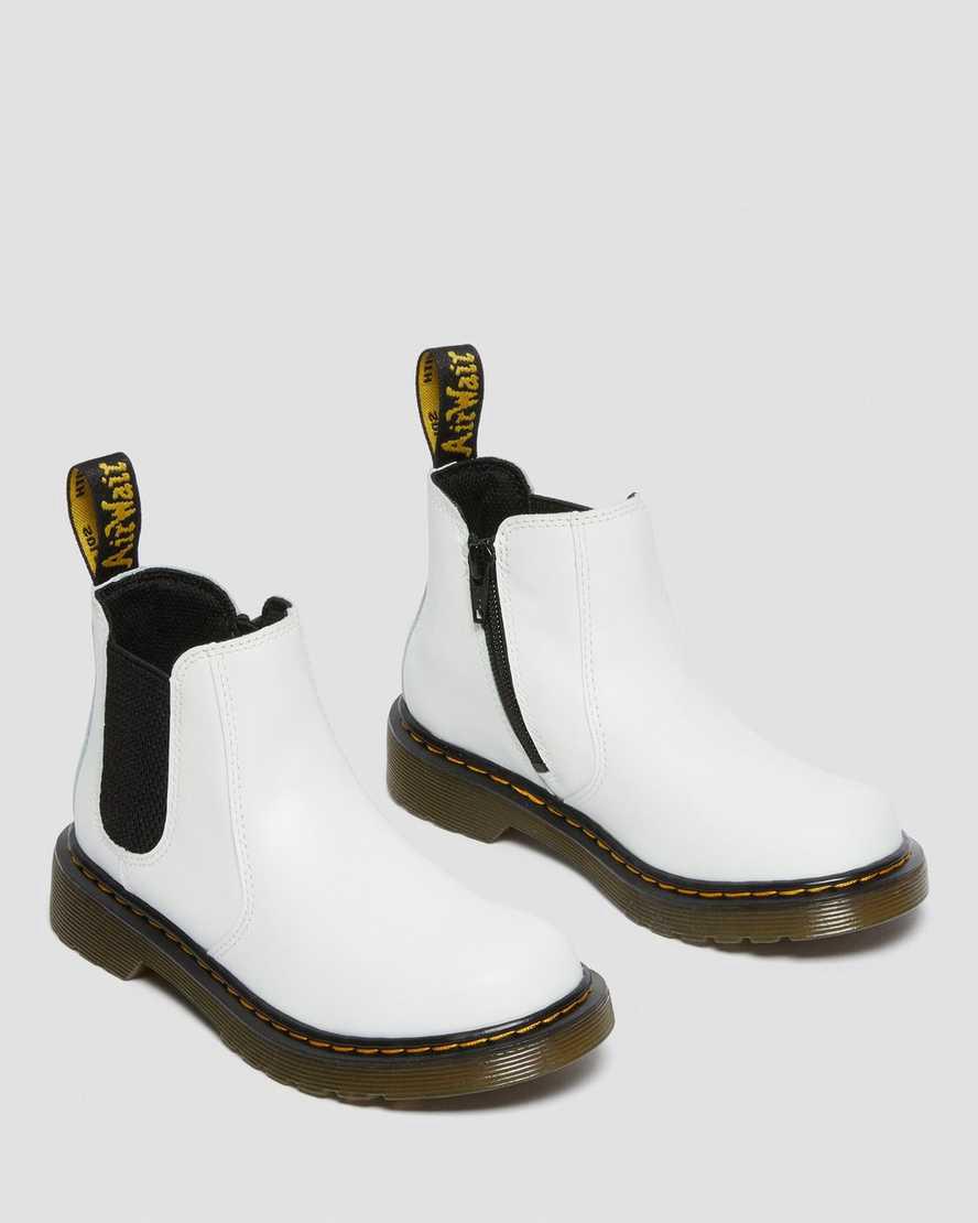 Dr Martens Junior 2976 Deri Çocuk Chelsea Bot Beyaz  Türkiye |  59827-ZNWY