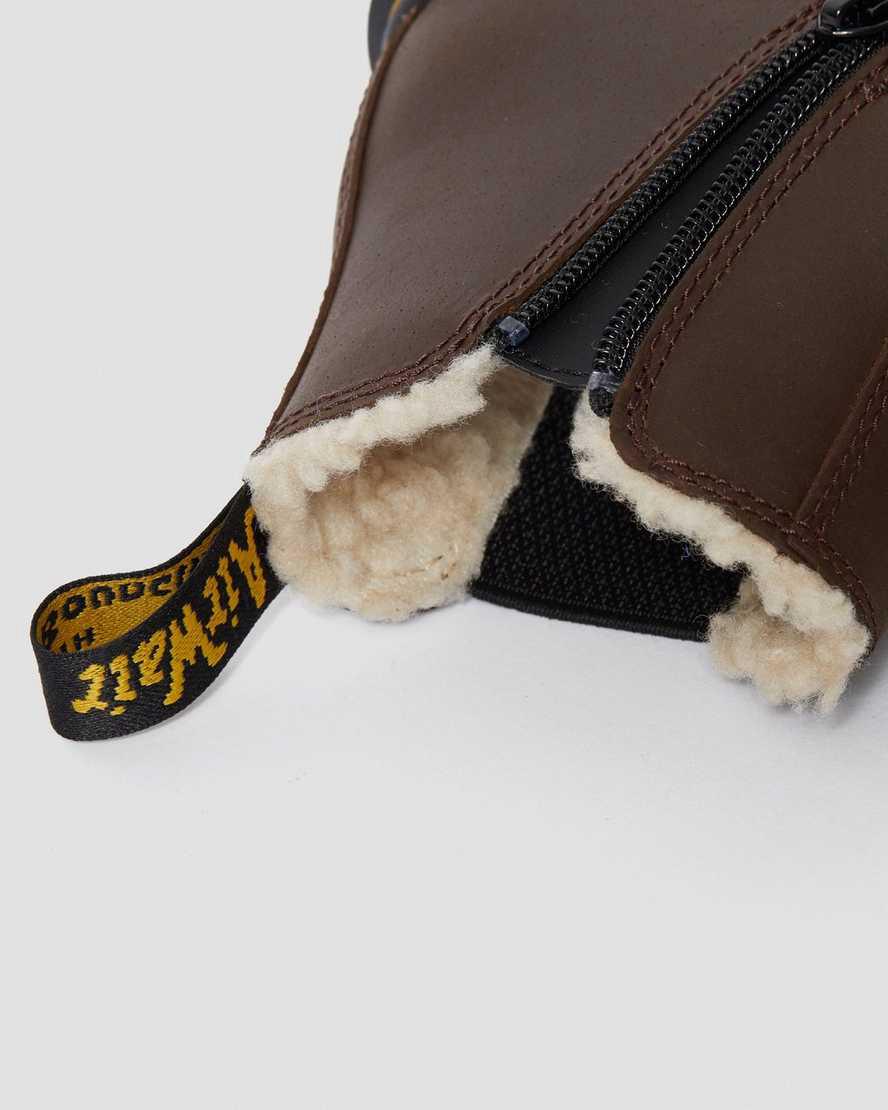 Dr Martens Junior 2976 Faux Fur Astar Çocuk Chelsea Bot Koyu Kahverengi  Türkiye |  15860-BYWN
