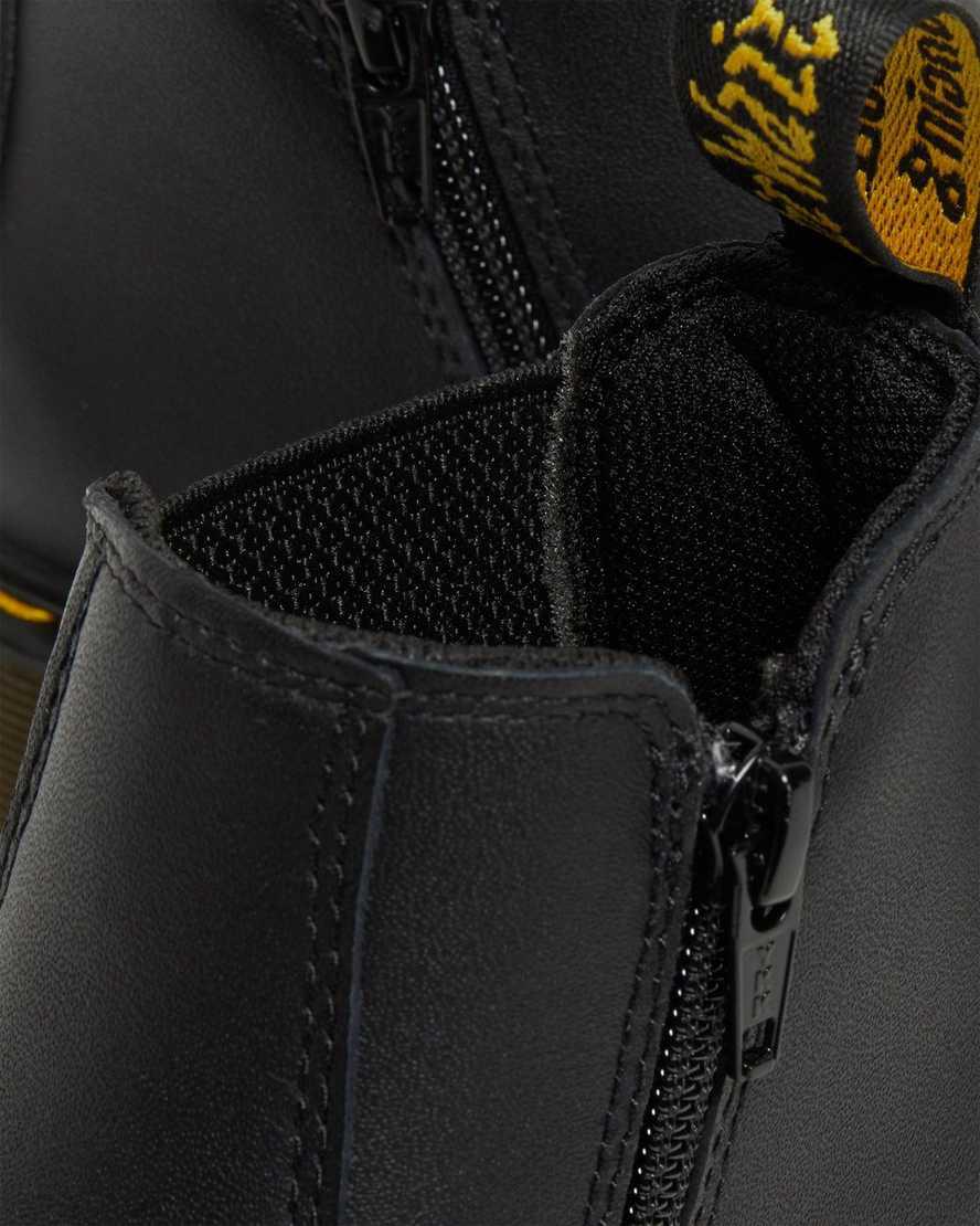 Dr Martens Junior 2976 Softy T Deri Çocuk Chelsea Bot Siyah  Türkiye |  68542-SIGP