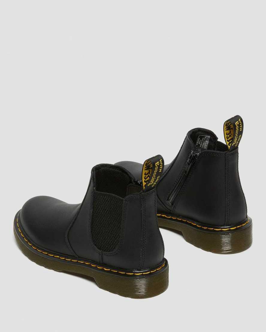 Dr Martens Junior 2976 Softy T Deri Çocuk Chelsea Bot Siyah  Türkiye |  68542-SIGP