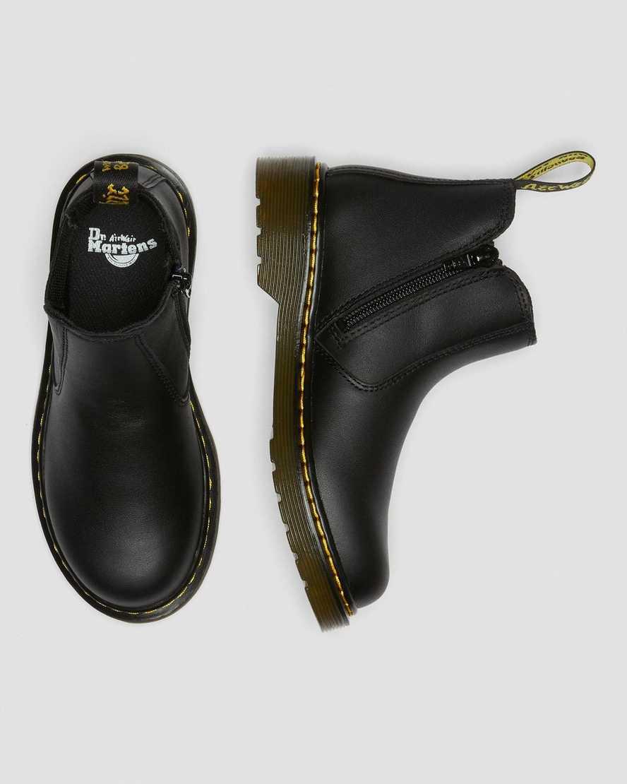 Dr Martens Junior 2976 Softy T Deri Çocuk Chelsea Bot Siyah  Türkiye |  68542-SIGP