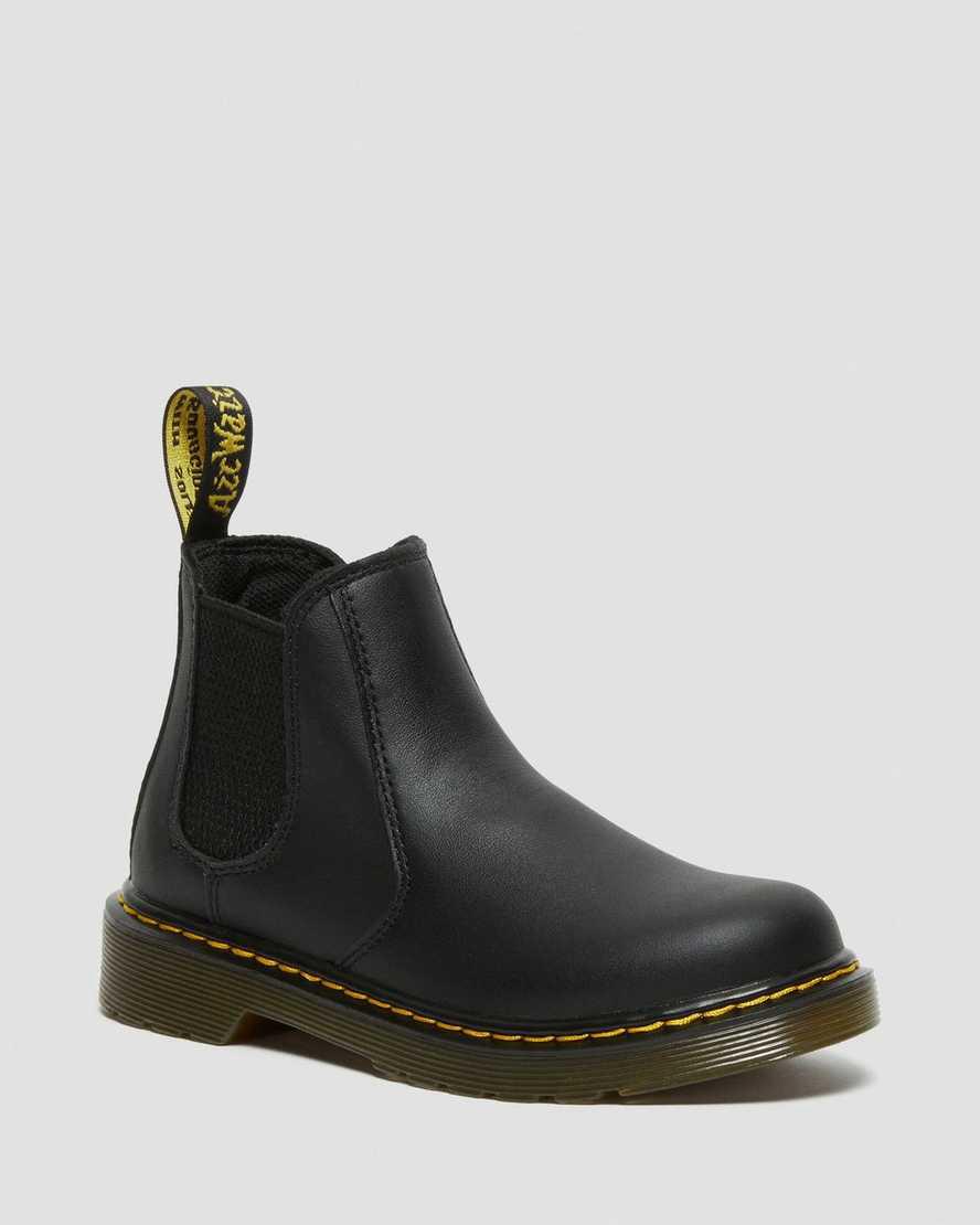 Dr Martens Junior 2976 Softy T Deri Çocuk Chelsea Bot Siyah  Türkiye |  68542-SIGP