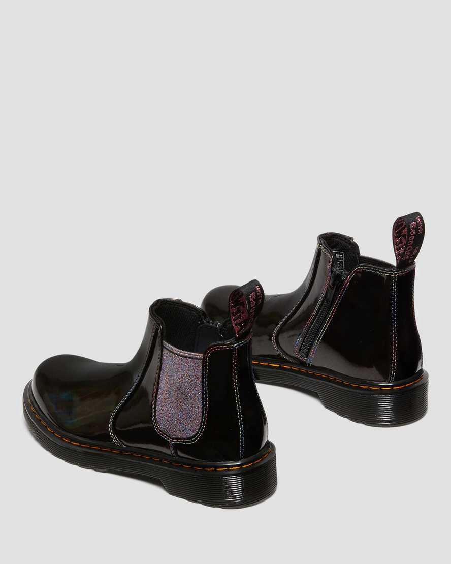 Dr Martens Junior 2976 Sparkle Rays Çocuk Chelsea Bot Siyah  Türkiye |  84390-UTYK
