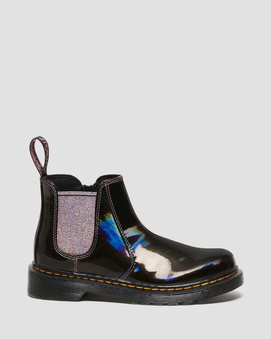 Dr Martens Junior 2976 Sparkle Rays Çocuk Chelsea Bot Siyah  Türkiye |  84390-UTYK