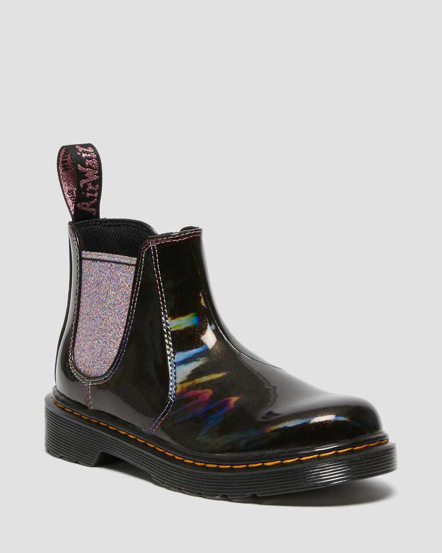 Dr Martens Junior 2976 Sparkle Rays Çocuk Chelsea Bot Siyah  Türkiye |  84390-UTYK