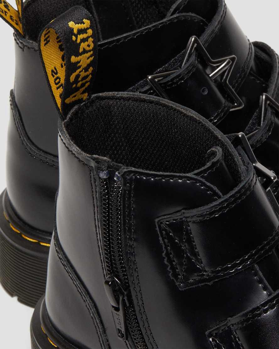 Dr Martens Junior Devon Bex Deri Çocuk Bilek Boy Bot Siyah  Türkiye |  15370-HBES